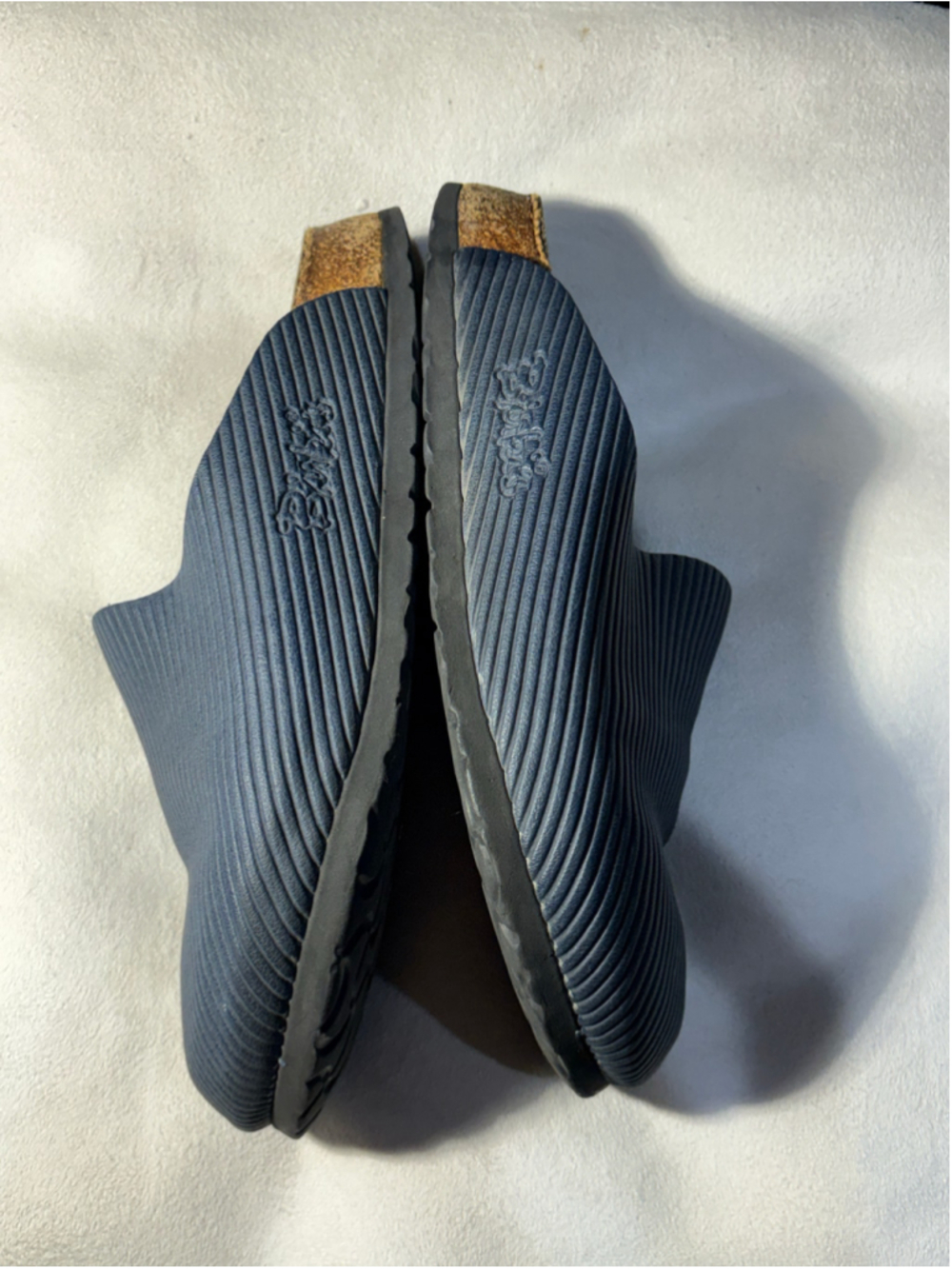 Women's Birkenstock Clogs Size 7 Blue Brown - Picture 4 of 6